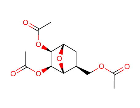 (+/-)-2exo,3exo-diacetoxy-5exo-acetoxymethyl-7-oxabicyclo<2.2.1>heptane