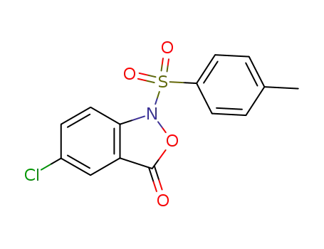 Molecular Structure of 123534-36-1 (1-(4'methylphenylsulfonyl)-5-chloro-2,1-benzisoxazol-3(1H)-one)