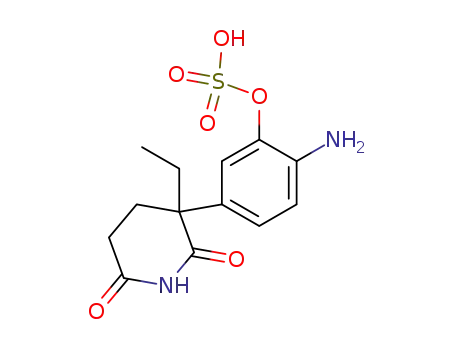Sulfuric acid mono-[2-amino-5-(3-ethyl-2,6-dioxo-piperidin-3-yl)-phenyl] ester