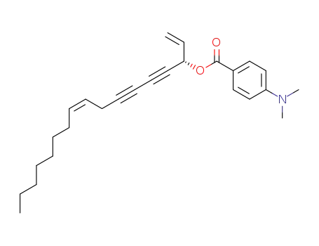 Molecular Structure of 104060-81-3 (panaxynol p-dimethylaminobenzoate)