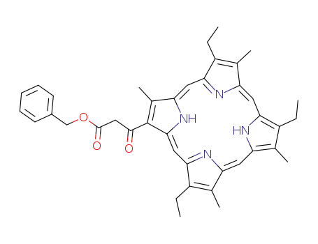 2-benzyloxycarbonylacetyl-7,12,18-triethyl-3,8,13,17-tetramethylporphyrin
