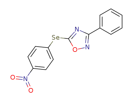 Molecular Structure of 111480-75-2 (1,2,4-Oxadiazole, 5-[(4-nitrophenyl)seleno]-3-phenyl-)