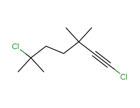 Molecular Structure of 109749-70-4 (1-Heptyne, 1,6-dichloro-3,3,6-trimethyl-)