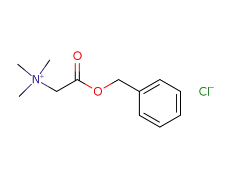 Molecular Structure of 3032-14-2 (Ethanaminium, N,N,N-trimethyl-2-oxo-2-(phenylmethoxy)-, chloride)