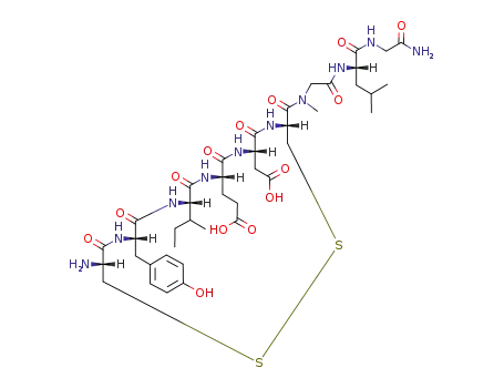 Molecular Structure of 77225-24-2 (oxytocin, Sar(7)-)