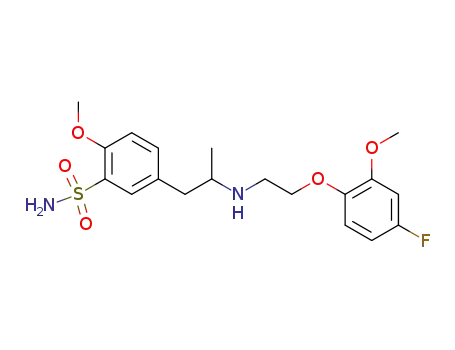 Molecular Structure of 144818-66-6 (5-[2-[2-(4-Fluoro-2-methoxyphenoxy)ethylamino]propyl]-2-methoxybenzenesulfonamide)