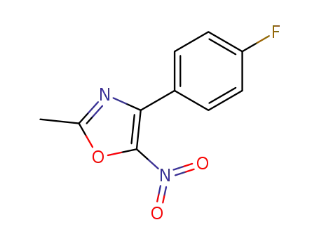 Oxazole, 4-(4-fluorophenyl)-2-methyl-5-nitro-