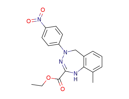 2-Ethoxycarbonyl-4,5-dihydro-9-methyl-4-(4-nitrophenyl)-1H-1,3,4-benzotriazepine