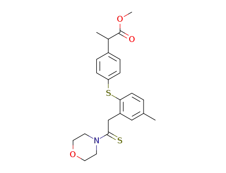 methyl dl-2-[4-(4'-methyl-2'-morpholinothiocarbonylmethylphenylthio)phenyl]propionate