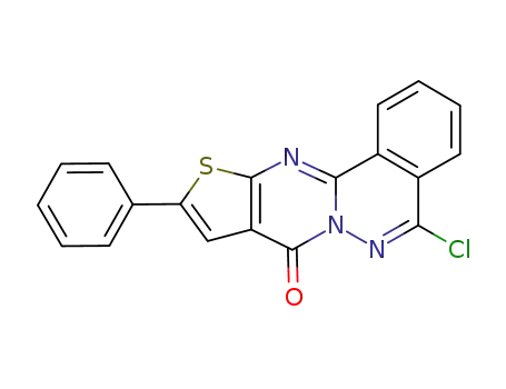 5-Chloro-10-phenyl-8H-thieno<2',3':4,5>pyrimido<2,1-a>phthalazin-8-one