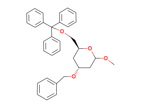 (4R,6S)-4-Benzyloxy-2-methoxy-6-trityloxymethyl-tetrahydro-pyran