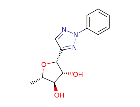 2-methyl-5-(2-phenyltriazol-4-yl)oxolane-3,4-diol cas  82977-14-8