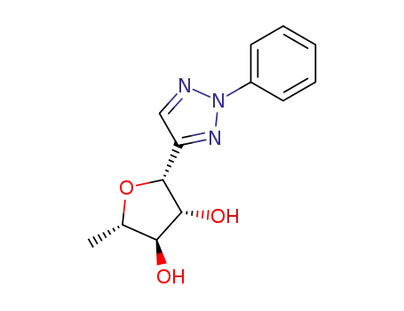 Molecular Structure of 82977-14-8 (1,4-anhydro-5-deoxy-1-(2-phenyl-2H-1,2,3-triazol-4-yl)pentitol)