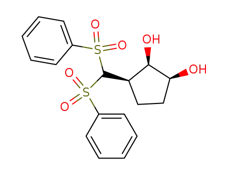 (1S,2R,3R)-3-(Bis-benzenesulfonyl-methyl)-cyclopentane-1,2-diol