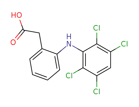 <2-<(2,3,5,6-tetrachlorophenyl)imino>phenyl>acetic acid