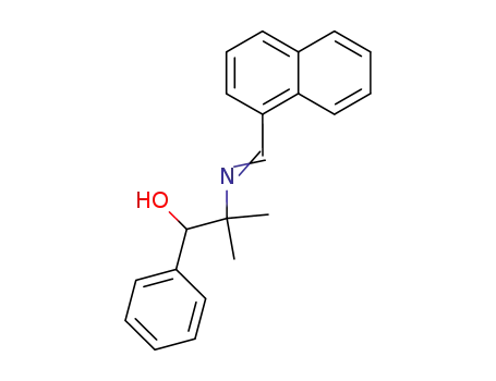 2-Methyl-2-{[1-naphthalen-1-yl-meth-(E)-ylidene]-amino}-1-phenyl-propan-1-ol