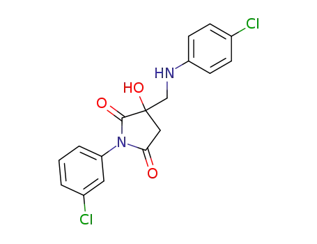 2,5-Pyrrolidinedione,
1-(3-chlorophenyl)-3-[[(4-chlorophenyl)amino]methyl]-3-hydroxy-