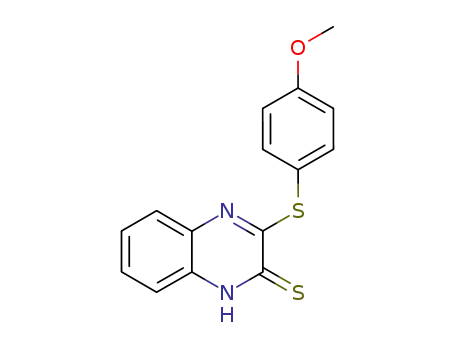 Molecular Structure of 87378-92-5 (3-(p-methoxyphenylthio)-2-quinoxalthione)