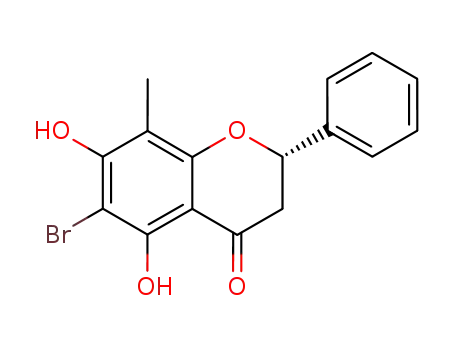 (S)-(-)-6-bromo-5,7-dihydroxy-8-methyl-2-phenyl-2,3-dihydro-4H-1-benzopyran-4-one