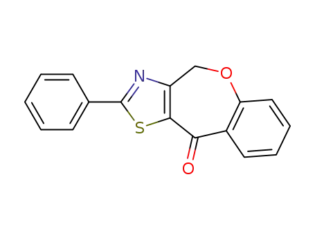 2-phenyl-4,10-dihydro-10-oxo<1>benzoxepino<3,4-d>thiazole