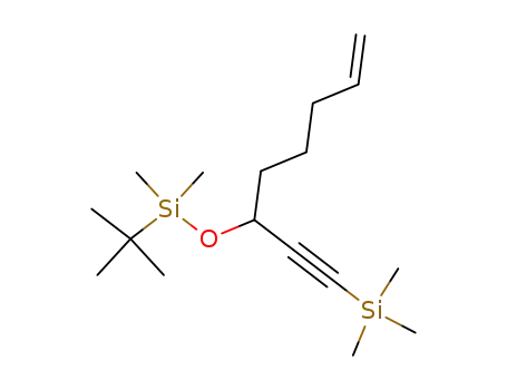 Molecular Structure of 122700-27-0 (Silane, [3-[[(1,1-dimethylethyl)dimethylsilyl]oxy]-7-octen-1-ynyl]trimethyl-)