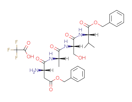 L-Valine, N-[N-(N-L-a-aspartyl-L-alanyl)-L-seryl]-, bis(phenylmethyl)
ester, mono(trifluoroacetate) (salt)