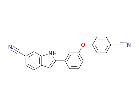 2-[3-(4-Cyanophenoxy)phenyl]-1H-indole-6-carbonitrile
