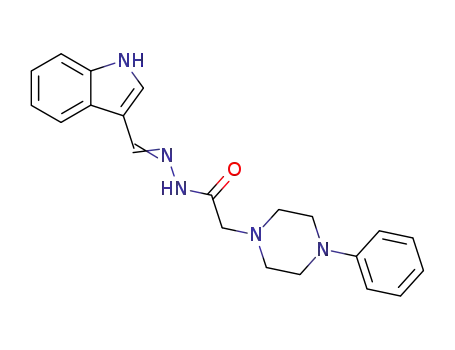 (4-Phenyl-piperazin-1-yl)-acetic acid [1-(1H-indol-3-yl)-meth-(E)-ylidene]-hydrazide