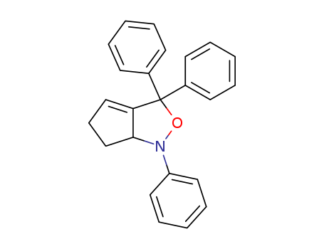 Molecular Structure of 137028-99-0 (1H-Cyclopent[c]isoxazole, 3,5,6,6a-tetrahydro-1,3,3-triphenyl-)