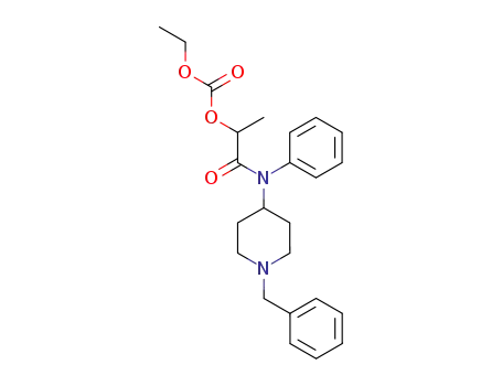 1-benzyl-4-(N-(2-ethoxycarbonyloxypropionyl)anilino)piperidine
