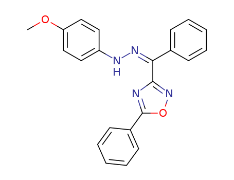 4-methoxy-N-[[phenyl-(5-phenyl-1,2,4-oxadiazol-3-yl)methylidene]amino]aniline cas  80815-85-6