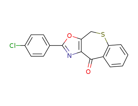 2-(4-Chloro-phenyl)-10H-1-oxa-9-thia-3-aza-benzo[f]azulen-4-one