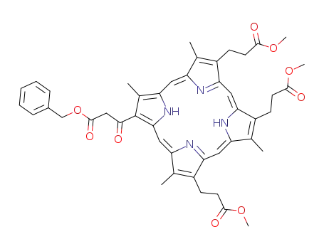 12-(2-benzyloxycarbonylacetyl)-2,7,18-tri(2-methoxycarbonylethyl)-3,8,13,17-tetramethylporphyrin