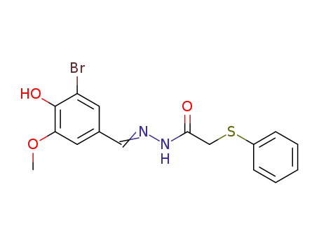 N'-(3-bromo-4-hydroxy-5-methoxybenzylidene)-2-(phenylsulfanyl)acetohydrazide