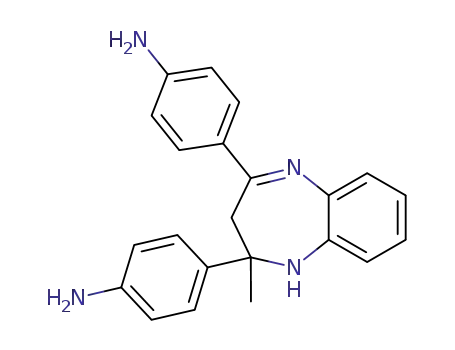 Molecular Structure of 89586-97-0 (Benzenamine,
4,4'-(2,3-dihydro-2-methyl-1H-1,5-benzodiazepine-2,4-diyl)bis-)