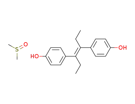 Molecular Structure of 35079-22-2 (trans-diethylstilbestrol dimethylsulfoxide solvate)