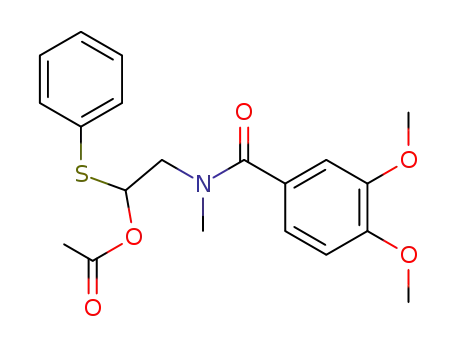 Acetic acid 2-[(3,4-dimethoxy-benzoyl)-methyl-amino]-1-phenylsulfanyl-ethyl ester