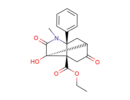 (3S,6R,7R)-6-Hydroxy-4-methyl-5,9-dioxo-3-phenyl-4-aza-tricyclo[4.3.0.0<sup>3,7</sup>]nonane-7-carboxylic acid ethyl ester