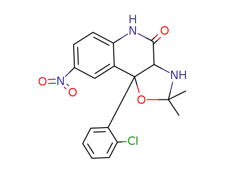 9b-(2-Chlorphenyl)-2,2-dimethyl-8-nitro-2,3,3a,9b-tetrahydro-5H-oxazolo<4,5-c>chinolin-4-on