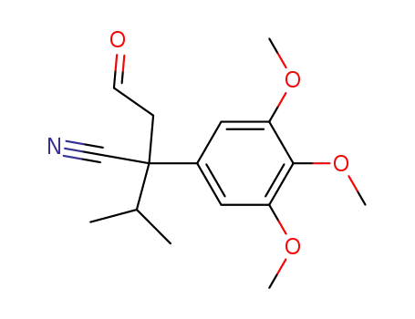 α-(formylmethyl)-α-isopropyl-3,4,5-trimethoxybenzeneacetonitrile