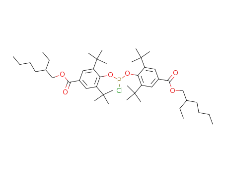 Benzoic acid,
4,4'-[(chlorophosphinidene)bis(oxy)]bis[3,5-bis(1,1-dimethylethyl)-,
bis(2-ethylhexyl) ester
