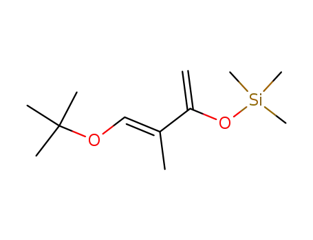 Molecular Structure of 88146-66-1 (Silane,
[[3-(1,1-dimethylethoxy)-2-methyl-1-methylene-2-propenyl]oxy]trimethyl-,
(E)-)