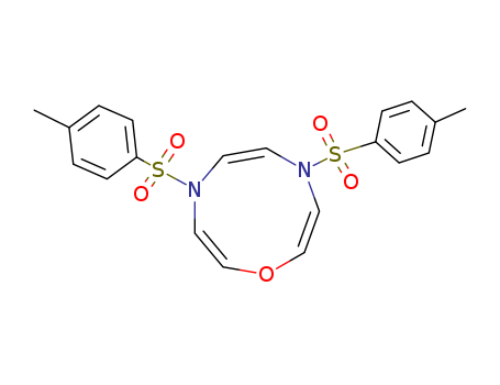 Molecular Structure of 112297-72-0 (1,4,7-Oxadiazonine, 4,7-dihydro-4,7-bis[(4-methylphenyl)sulfonyl]-,
(2Z,5Z,8Z)-)
