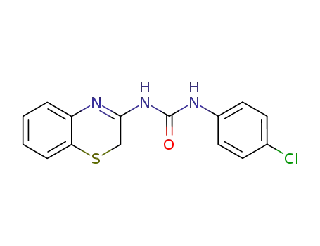 Molecular Structure of 108176-68-7 (1-(2H-1,4-benzothiazin-3-yl)-3-(4-chlorophenyl)urea)