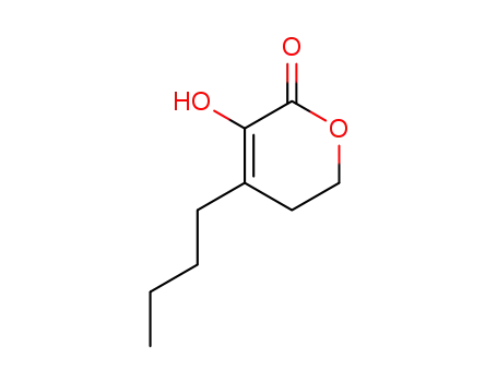 Molecular Structure of 89030-34-2 (2H-Pyran-2-one, 4-butyl-5,6-dihydro-3-hydroxy-)