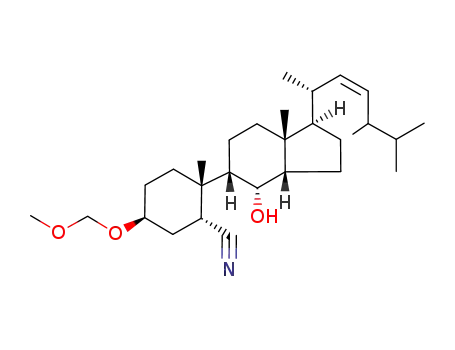 (1R,2S,5S)-2-[(1R,3aS,4S,5S,7aR)-4-Hydroxy-7a-methyl-1-((Z)-(R)-1,4,5-trimethyl-hex-2-enyl)-octahydro-inden-5-yl]-5-methoxymethoxy-2-methyl-cyclohexanecarbonitrile