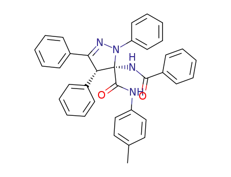 (3R,4R)-3-Benzoylamino-2,4,5-triphenyl-3,4-dihydro-2H-pyrazole-3-carboxylic acid p-tolylamide