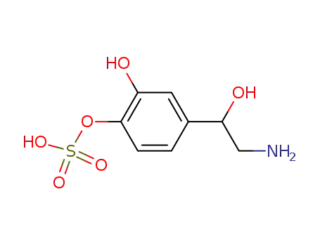 Molecular Structure of 35538-87-5 (dl-norepinephrine-4-O-sulfate)