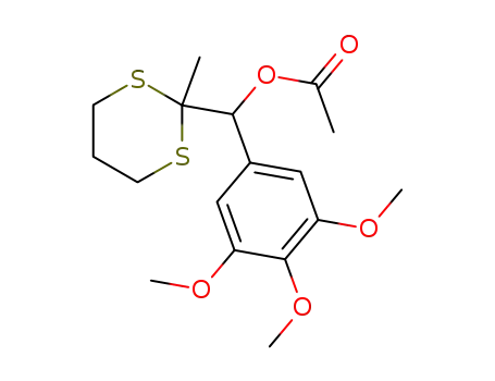 Acetic acid (2-methyl-[1,3]dithian-2-yl)-(3,4,5-trimethoxy-phenyl)-methyl ester