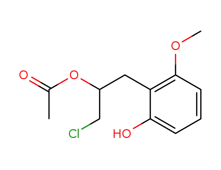 2-(2-acetoxy-3-chloro)propyl-3-methoxyphenol